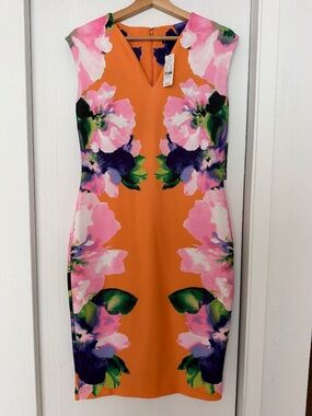 🌸 NEW YORK & COMPANY Floral Dress – Size Medium 🌸